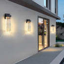 Clear Glass Column Wall Light