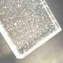 Clear Glass Column Wall Light