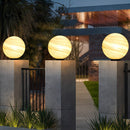 Marble Pattern Globe Post Light