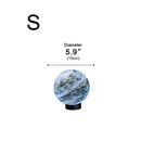 Marble Pattern Globe Post Light