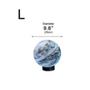 Marble Pattern Globe Post Light