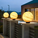 Marble Pattern Globe Post Light