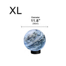Marble Pattern Globe Post Light