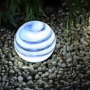 Marble Pattern Globe Post Light