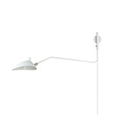 Adjustable Long Arm Metal Wall Sconce with Rotating Shade