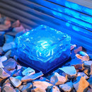 Aurora Crystal Ice Brick Solar LED Waterproof Outdoor Garden Light