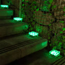 Aurora Crystal Ice Brick Solar LED Waterproof Outdoor Garden Light