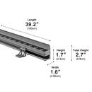 Luminara Linear Waterproof LED Outdoor Wall Washer Light Fixture