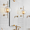 Glass Tube Metal Rod Wall Light