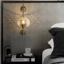 Glass Tube Metal Rod Wall Light