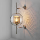 Glass Tube Metal Rod Wall Light