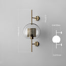 Glass Tube Metal Rod Wall Light