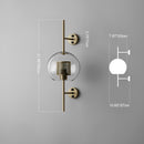 Glass Tube Metal Rod Wall Light