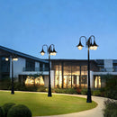 Flared Vintage Outdoor Pathway Pole Light – Waterproof LED Garden Lamp
