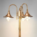 Flared Vintage Outdoor Pathway Pole Light – Waterproof LED Garden Lamp
