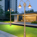Flared Vintage Outdoor Pathway Pole Light – Waterproof LED Garden Lamp