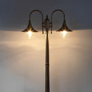 Flared Vintage Outdoor Pathway Pole Light – Waterproof LED Garden Lamp