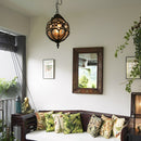 Modern Sculptural Glass Outdoor Pendant Light