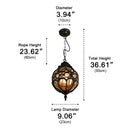 Modern Sculptural Glass Outdoor Pendant Light