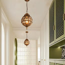 Modern Sculptural Glass Outdoor Pendant Light