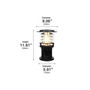 Modern IP65 Cylinder LED Outdoor Landscape Post Light