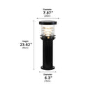 Modern IP65 Cylinder LED Outdoor Landscape Post Light
