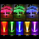 Outdoor Solar LED Zoomable Spot Light with RGB Mode
