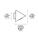 Bell-Style LED Outdoor Wall Sconce – Minimalist Waterproof Lighting