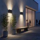Luxury Modern Water Ripple Up Down LED Outdoor Wall Sconce Light