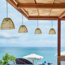 Rustic Woven Hanging Lantern