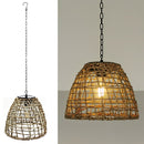 Rustic Woven Hanging Lantern