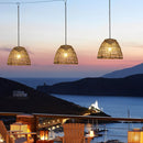 Rustic Woven Hanging Lantern