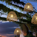Rustic Woven Hanging Lantern