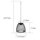 Rustic Woven Hanging Lantern