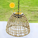 Rustic Woven Hanging Lantern