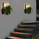 Illuminated Planter Outdoor Wall Light