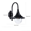 Horn-Style LED Wall Light – Vintage Waterproof Outdoor Wall Sconce