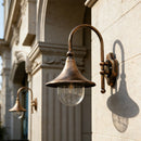 Horn-Style LED Wall Light – Vintage Waterproof Outdoor Wall Sconce