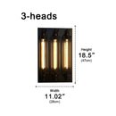 Industrial Glass Tube Rod Wall Light