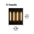Industrial Glass Tube Rod Wall Light