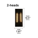 Industrial Glass Tube Rod Wall Light