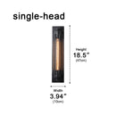 Industrial Glass Tube Rod Wall Light