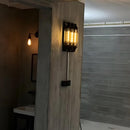 Industrial Glass Tube Rod Wall Light